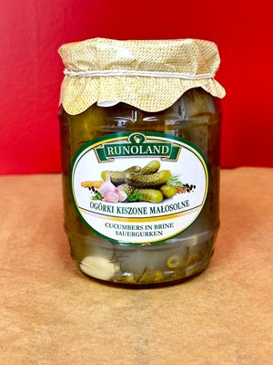 Ogorki Kiszone  - Organic pickled Cucumbers In Brine  820g