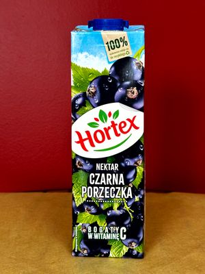 Hortex Nektar Czarna Porzeczka (Blackcurrant Juice) 2L