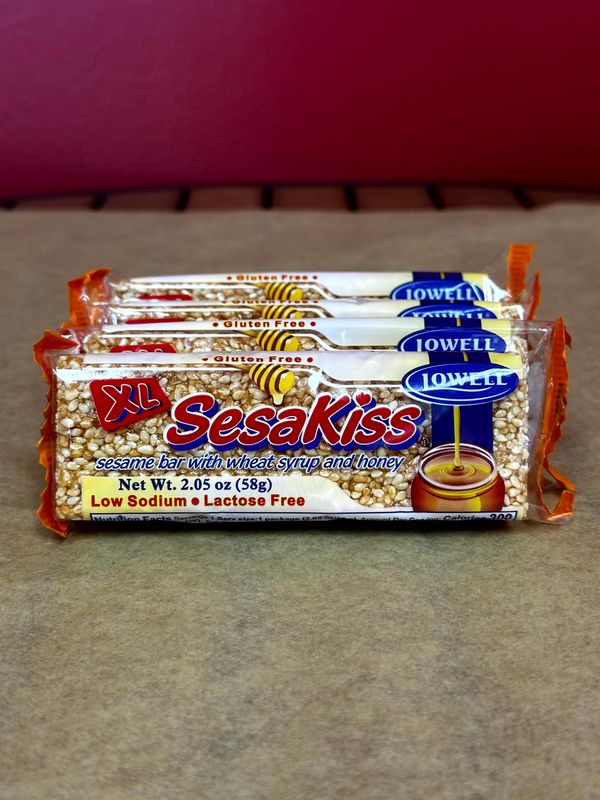 Sesakiss Sesame Bar with Wheat Syrup & Honey (58g)