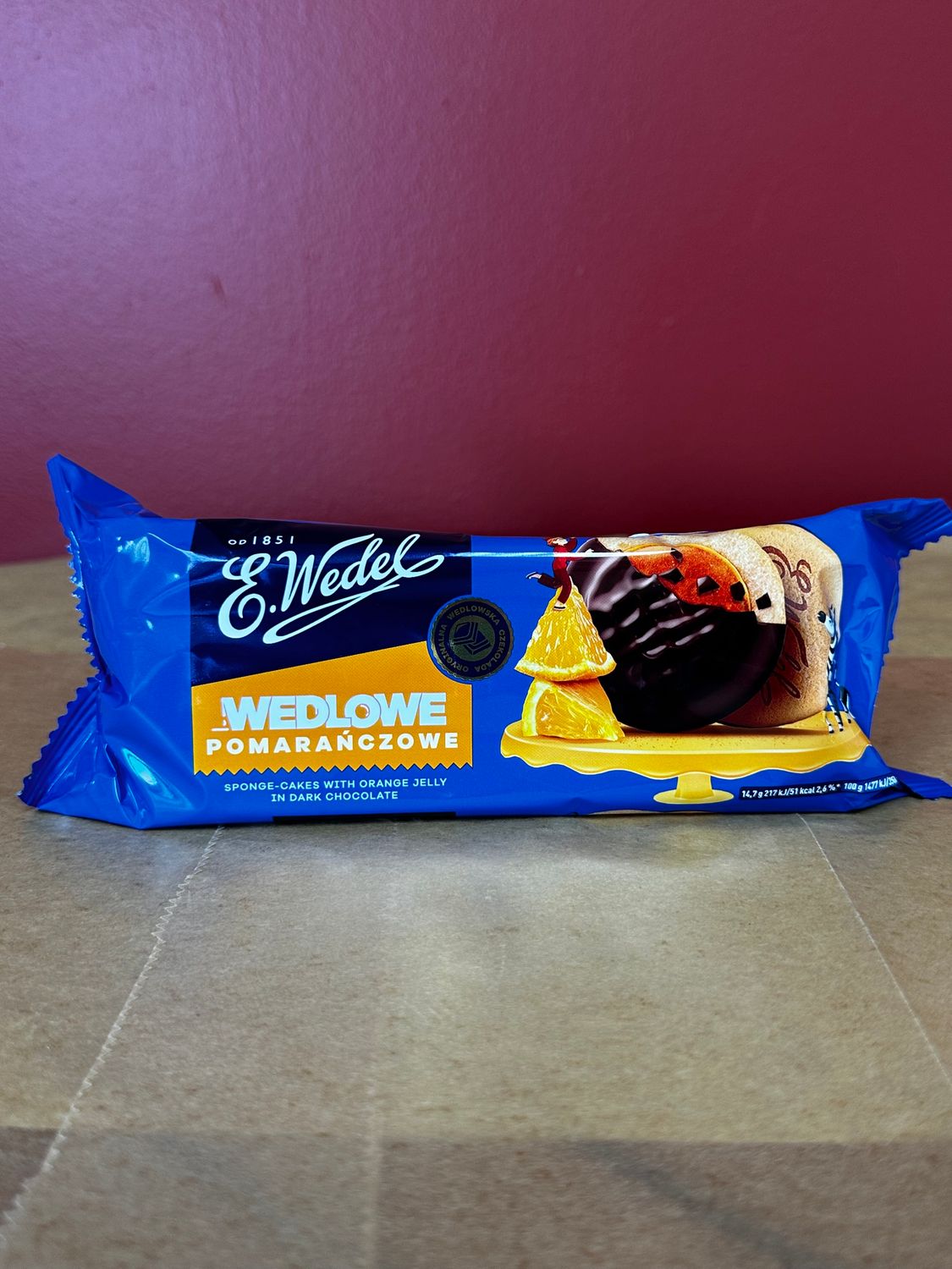 Biscuits w/ Chocolate and Orange jelly