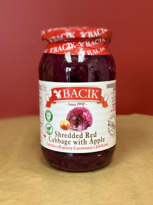 Red Cabbage Salad With Apple Slices