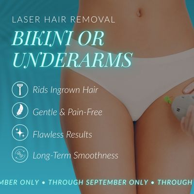Laser Hair Removal | Single Session Bikini or Underarm Savings