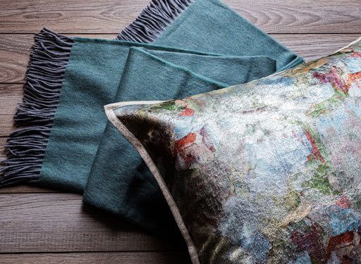 Crazy Monet Boudoir Pillow by Fino Lino