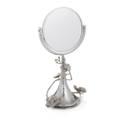 White Orchid Vanity Mirror