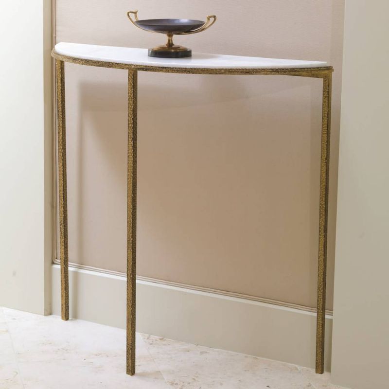 Hammered Gold Console 38w x 36.5h x 12d