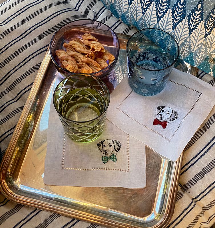 Cani Cocktail Napkins - Set of 4
