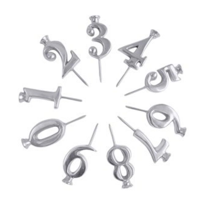 Candle Number Holder Set