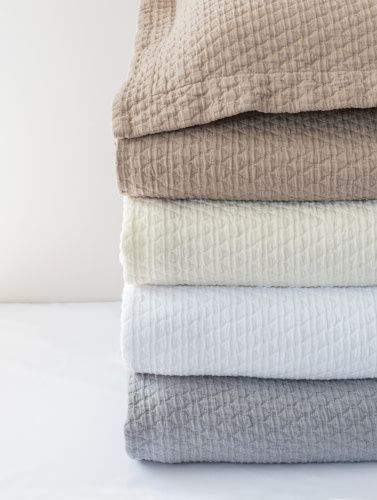 Simply Cotton Matelasse Euro Sham - White - by Bovi