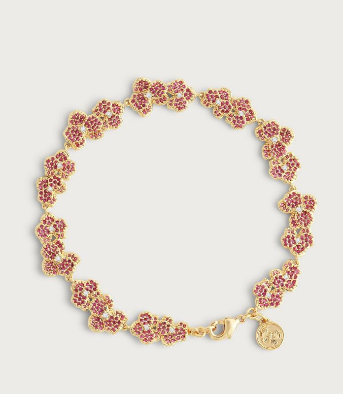 Orchid Pave Tennis Bracelet