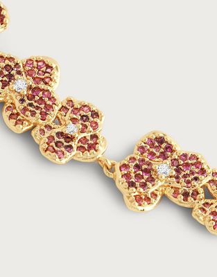 Orchid Pave Tennis Bracelet