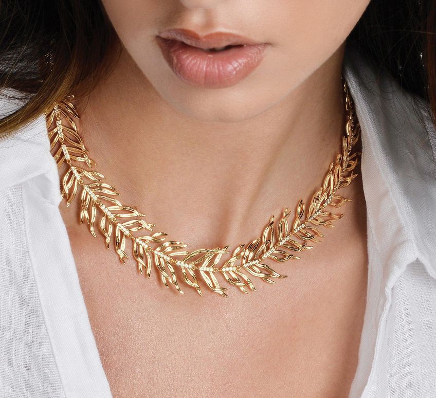 Palm Leaves Necklace