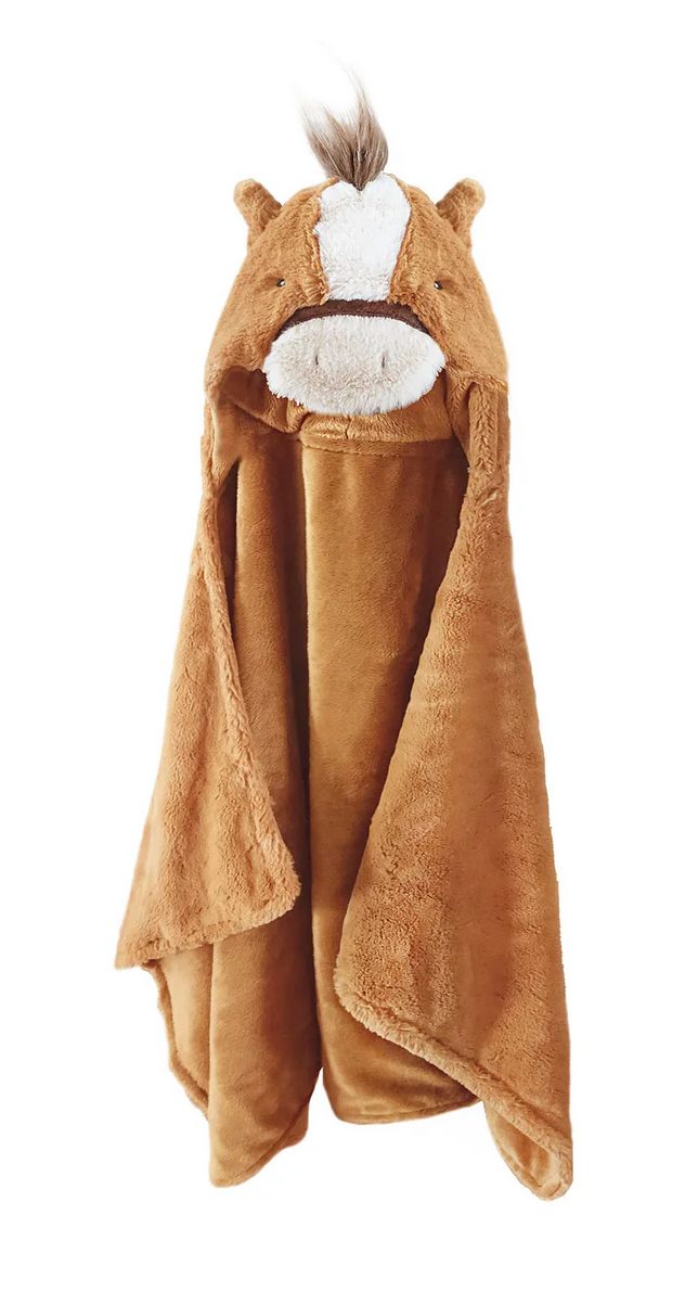 Truffles Horse Hooded Blanket
