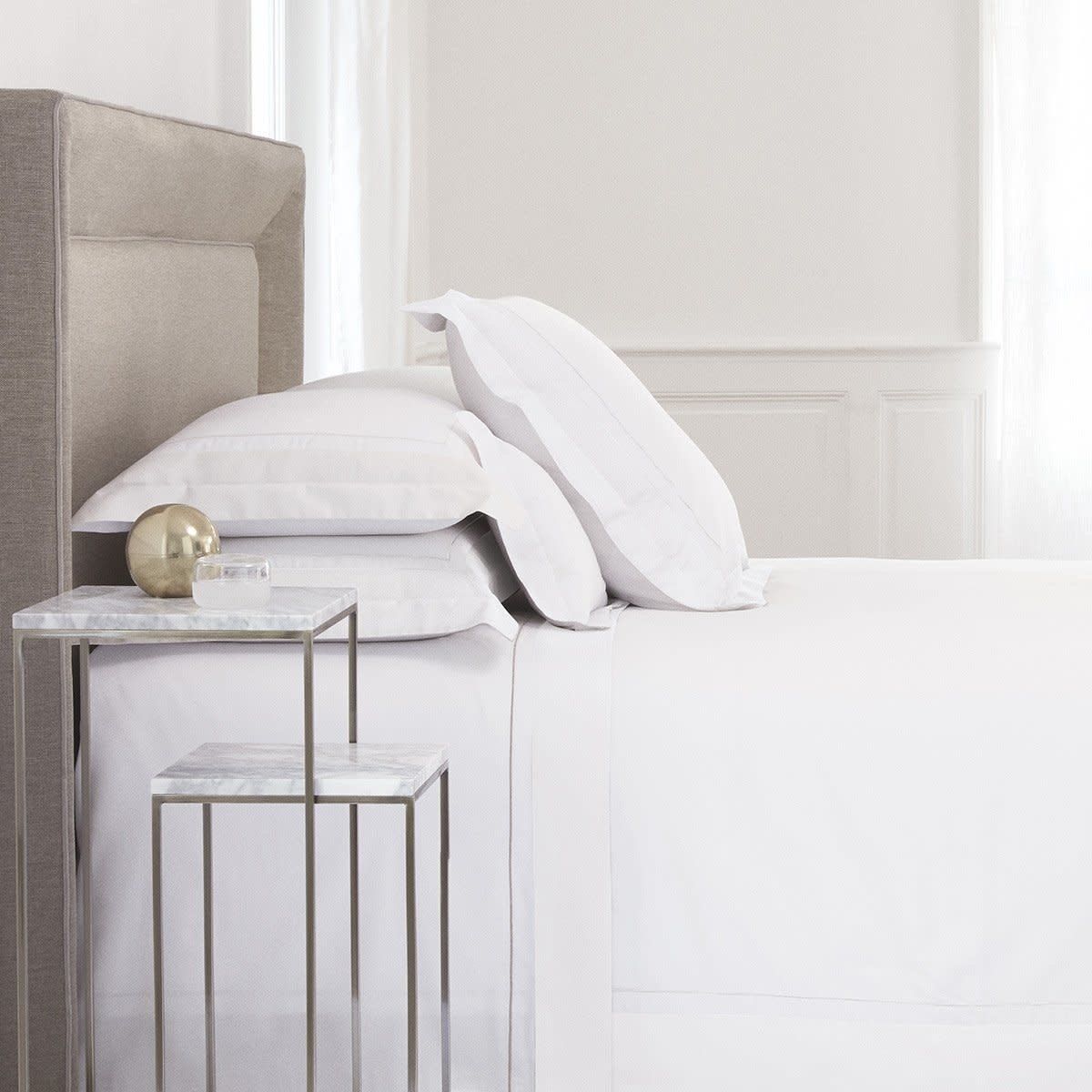 Lutece Duvet Cover, Color: Blanc (White), Size: Twin