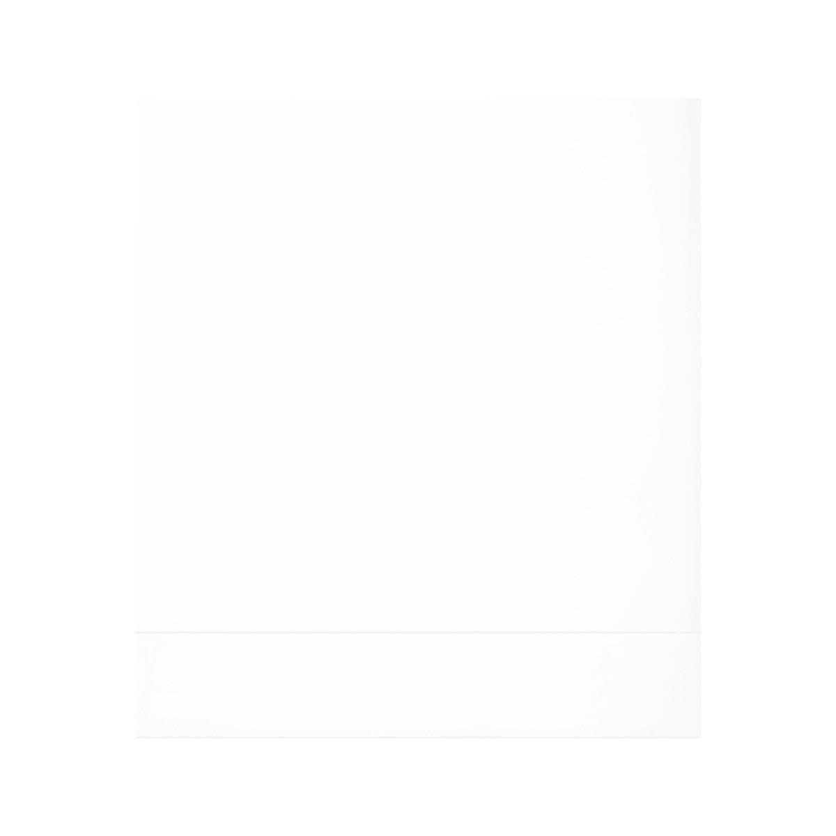 Flandre Flat Sheet, Color: Blanc (White), Size: Twin