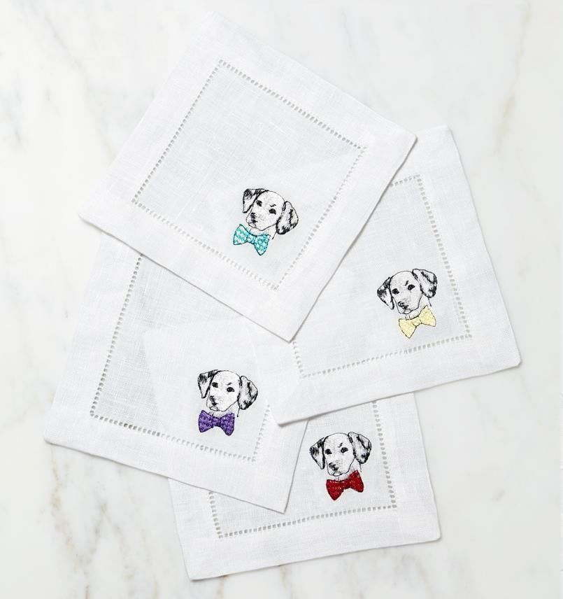 Cani Cocktail Napkins - Set of 4, Type: Dalmatian
