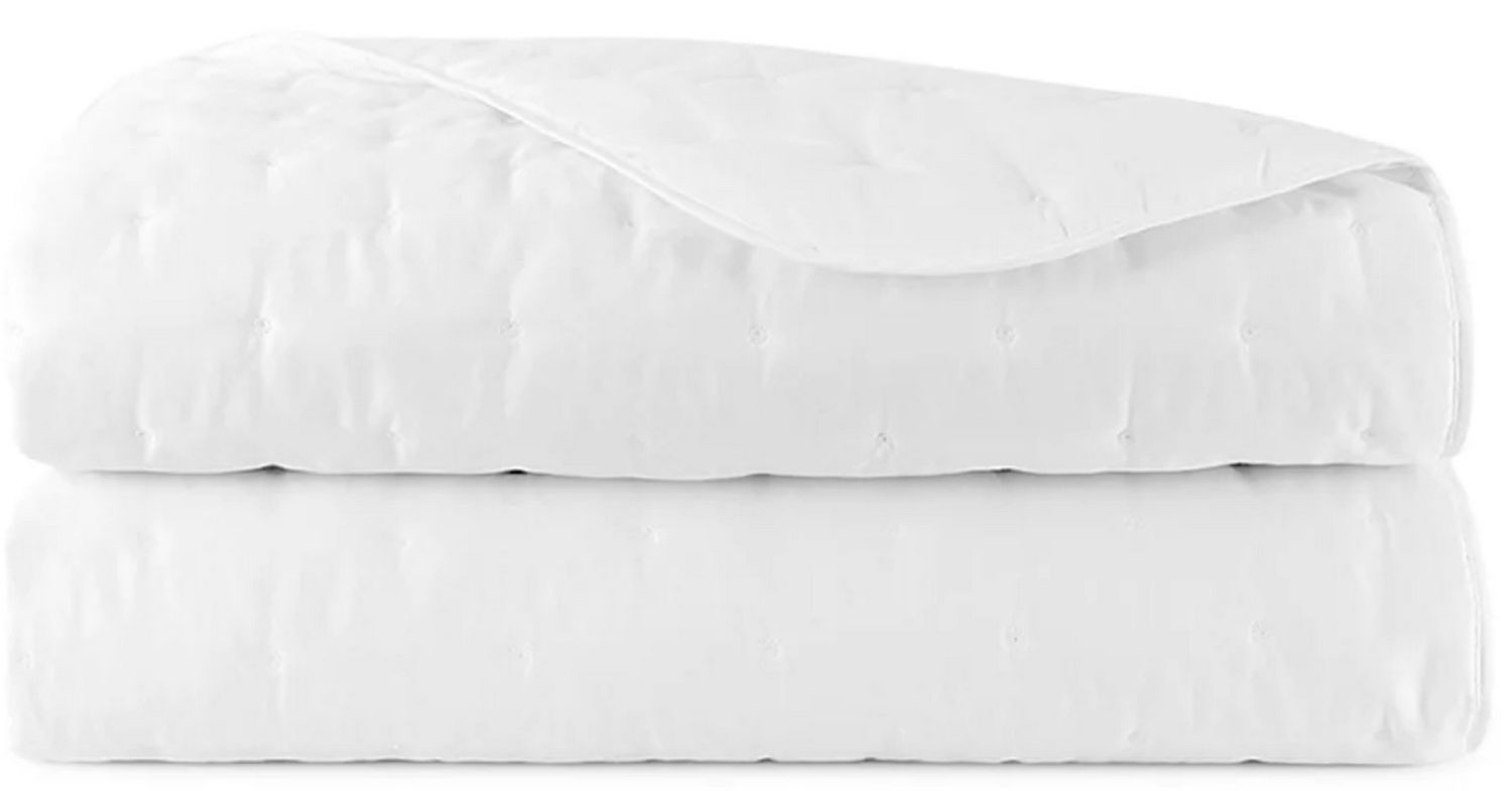 Triomphe Quilted Coverlet, Color: Blanc (White), Size: Twin