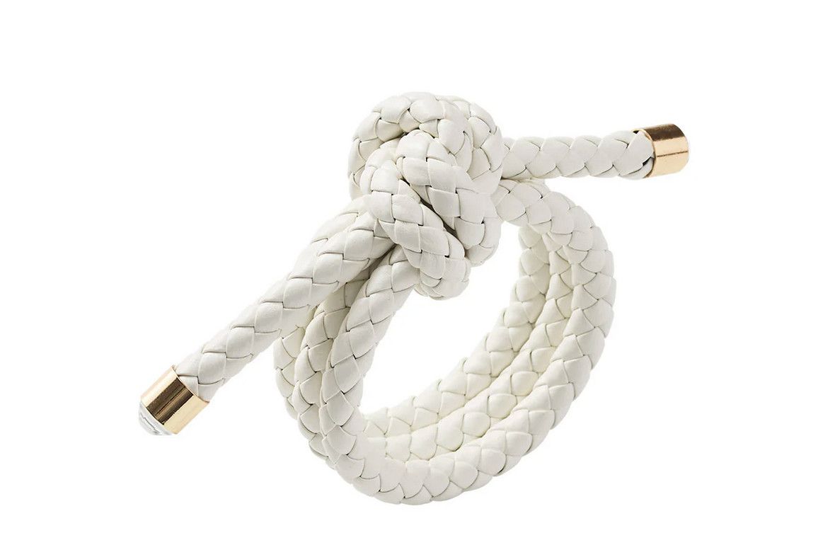 Rope Knot Napkin Ring in White