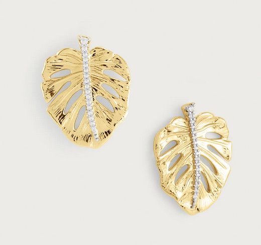 Monstera Palm Studs