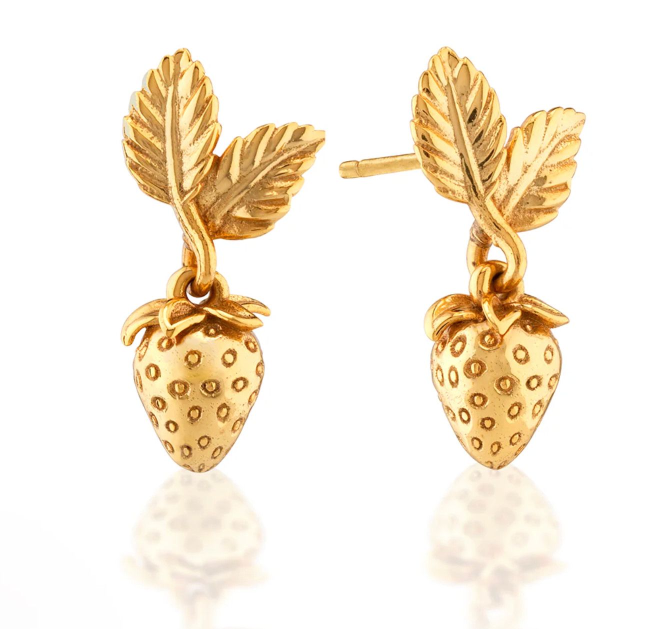 Meadow Walk Berry Drop Earrings - Gold