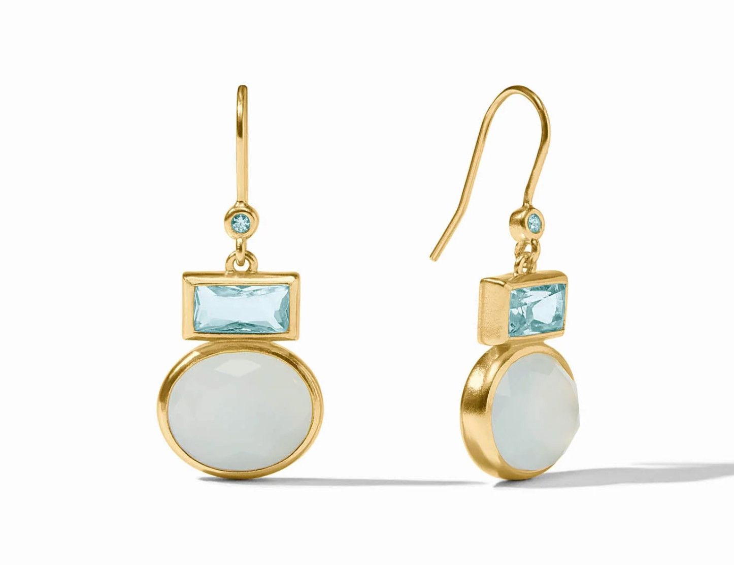 Jolie Midi Earrings - Aquamarine Blue