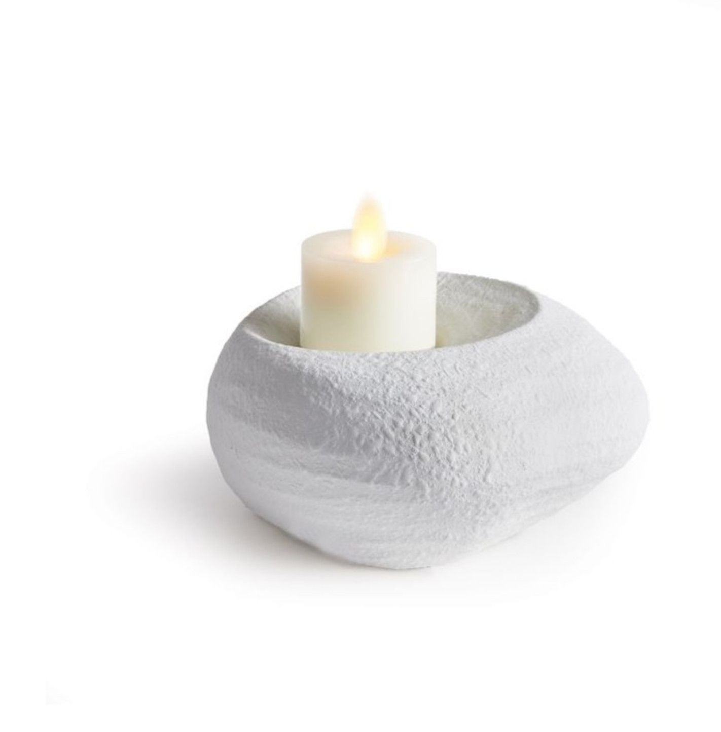 COLTON CANDLEHOLDER - White