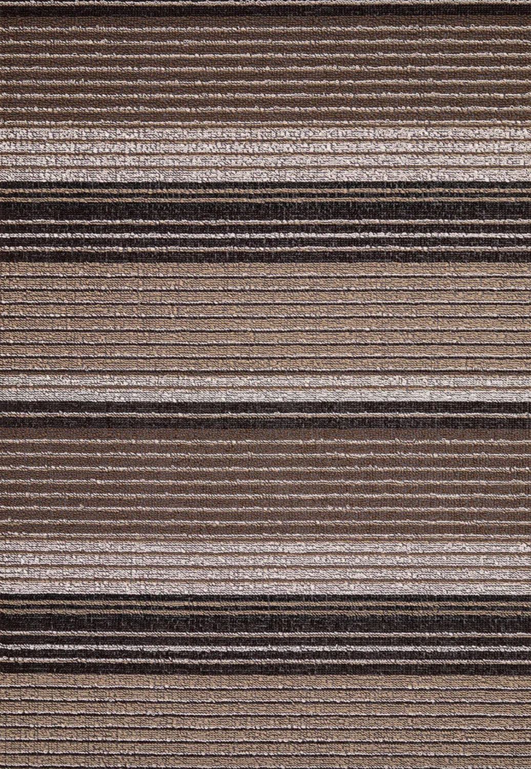 Pleat Stripe Shag Mats - Oyster 18 x 28