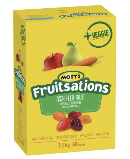 MOTTS 68CT FRUIT SNACKS