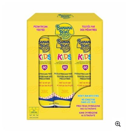 BANANA BOAT KIDS SUNSCREEN 60SPF