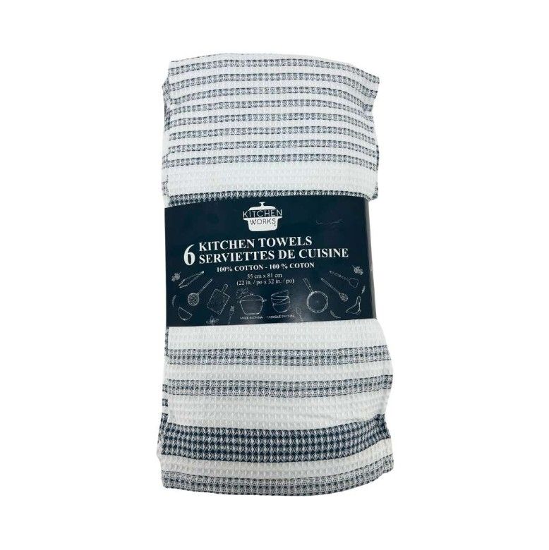 Kitchen Works 6PK  Kitchen Towels