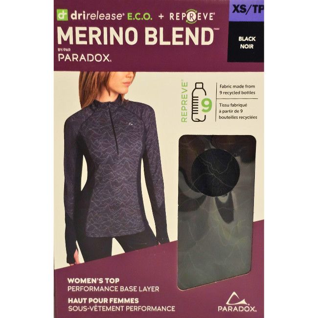 Paradox LDS TOP, Color: Black, Size: XS
