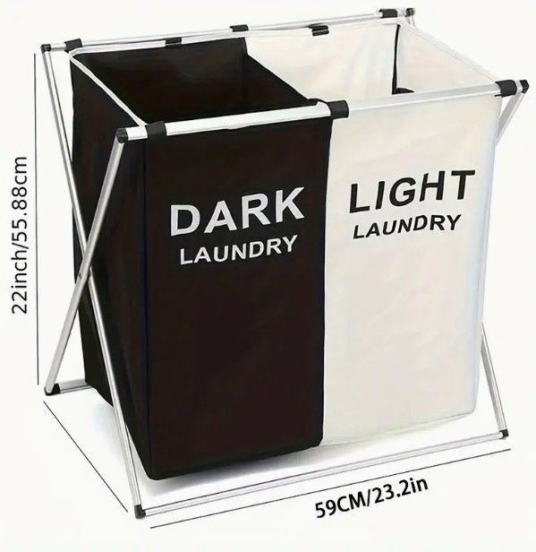 2-Compartment Laundry Sorter