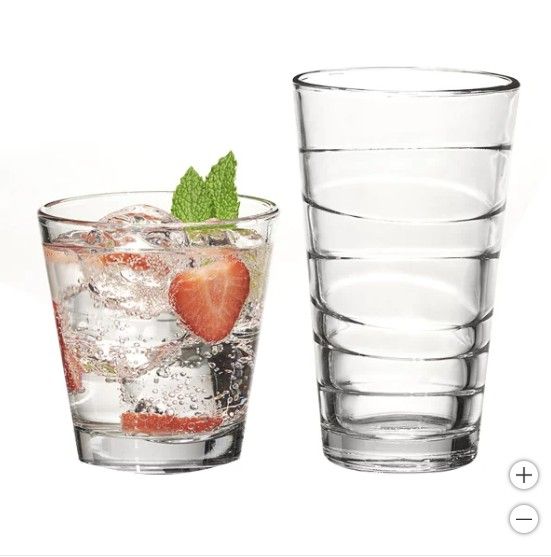 Anchor Hocking Swivel Glass Drinkware Set, 16 piece