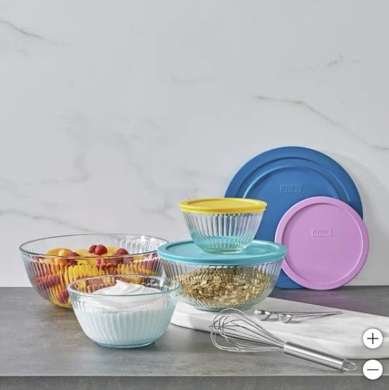 Pyrex Mixing Bowl Set 8PC