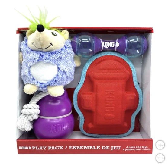 KONG Play Pack Dog Toys 4PK