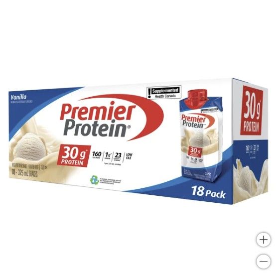 Premier Protein High-protein Vanilla Shake, 18 x 325 mL