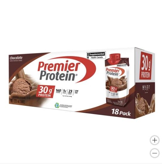 Premier Protein High-protein Chocolate Shake, 18 x 325 mL