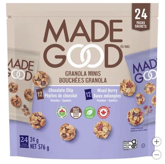 MadeGood Granola Minis, 24 × 24 g