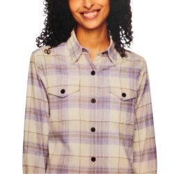TILLEY Cotton Flannel Button Up Ladies Plaid M