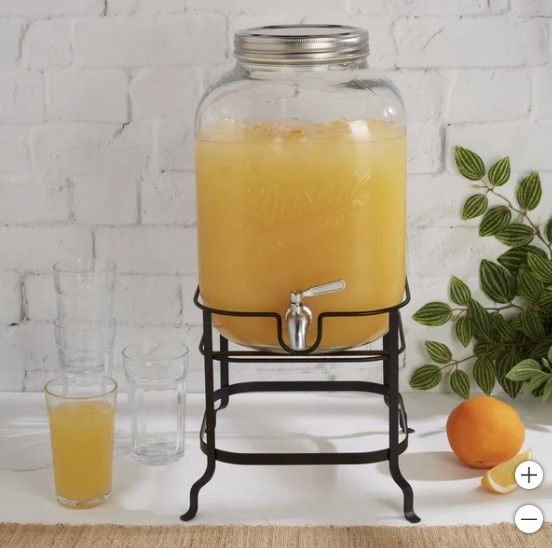 Mason Craft &amp; More 11.26 L (2.97 gal) Glass Drink Dispenser