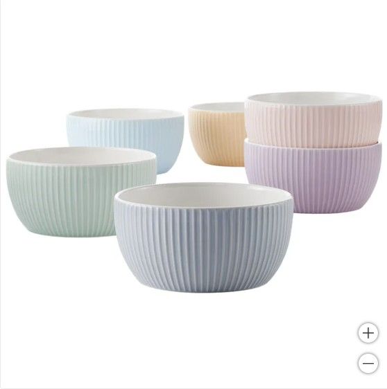 Maison Neuve Porcelain Bowls, 6-pieces