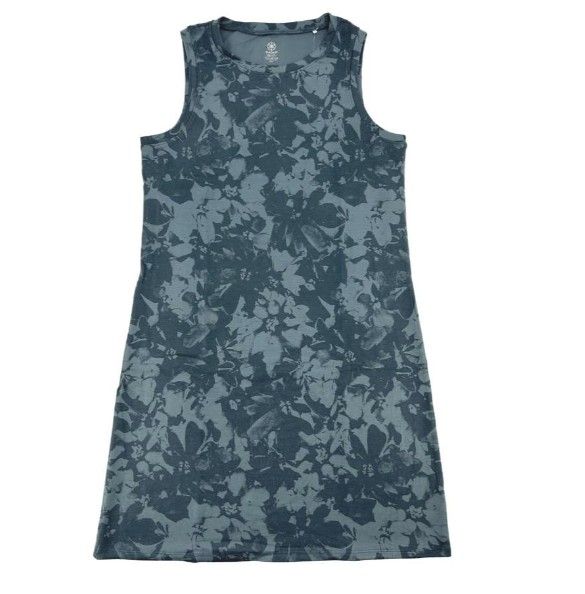 GAIAM Sleeveless Dress Blue Large