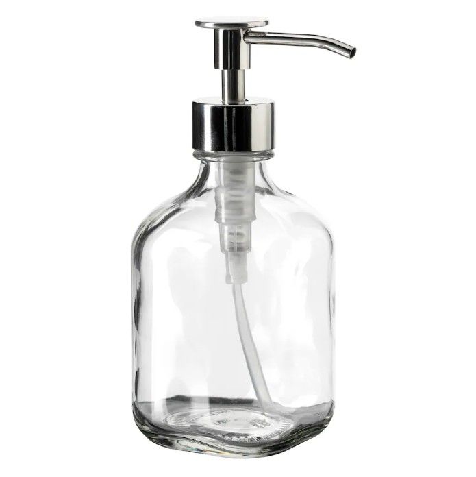 BESTÅENDE Detergent dispenser, clear glass, 320 ml (11 oz)