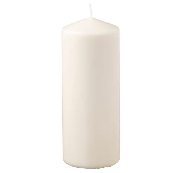 FENOMEN Unscented pillar candle, natural, 19 cm (7 ½ &quot;)
