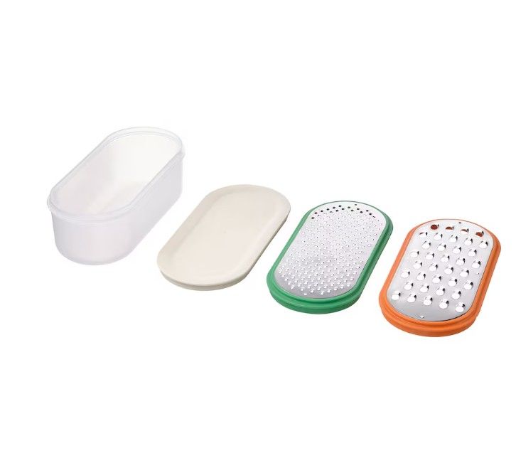 UPPFYLLD Grater with container, set of 3, mixed colors