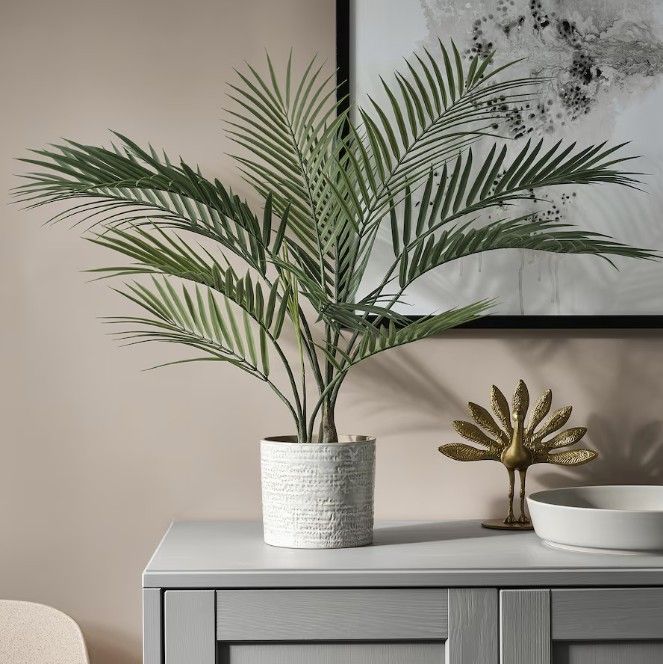 FEJKA Artificial potted plant, indoor/outdoor Areca palm, 12 cm (4 ¾ &quot;)