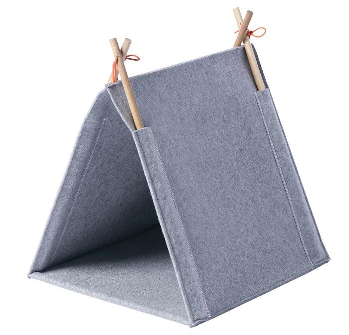 UTSÅDD Cat house, gray/felt