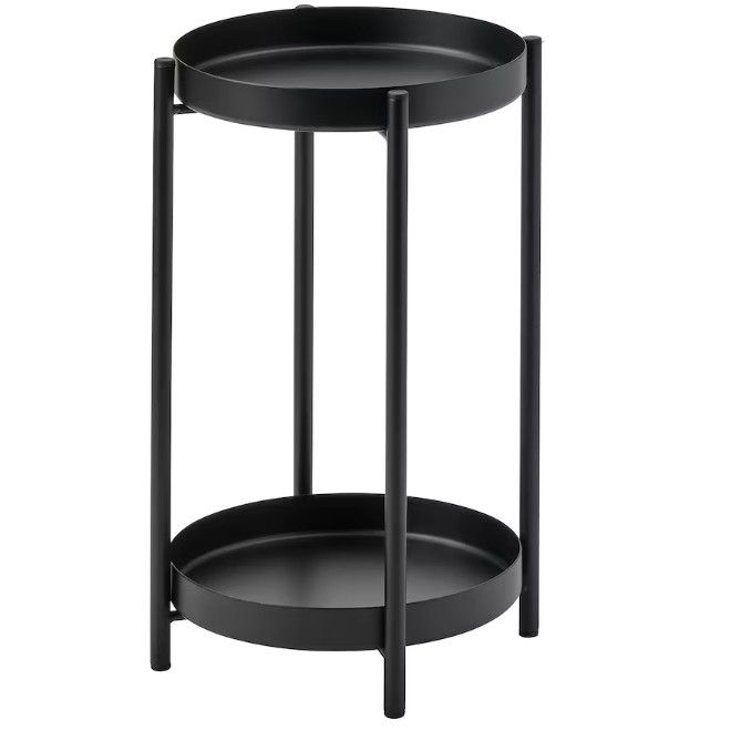 OLIVBLAD Plant stand, indoor/outdoor black, 35 cm (13 ¾ &quot;)