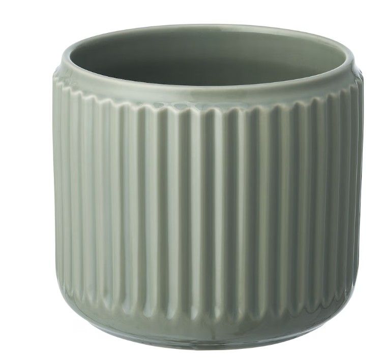 STILREN Plant pot, dark turquoise, 12 cm (4 ¾ &quot;)