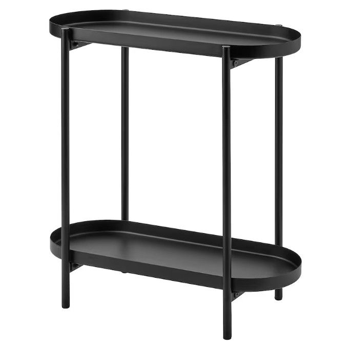OLIVBLAD Plant stand, indoor/outdoor black, 56 cm (22 &quot;)
