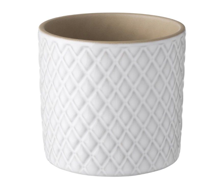 CHIAFRÖN Plant pot, white, 9 cm (3 ½ &quot;)